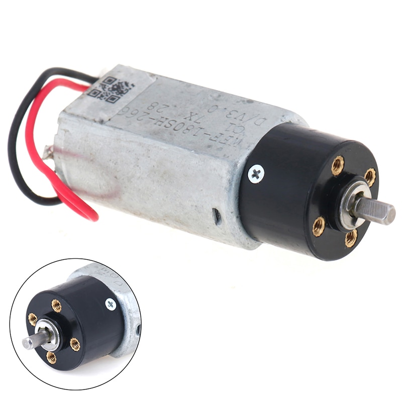 DC 3V 1313RPM 165 MA Micro Motors High Speed Mute Large Torque 180 Planetary Geared Motor Reduction Ratio 1:6