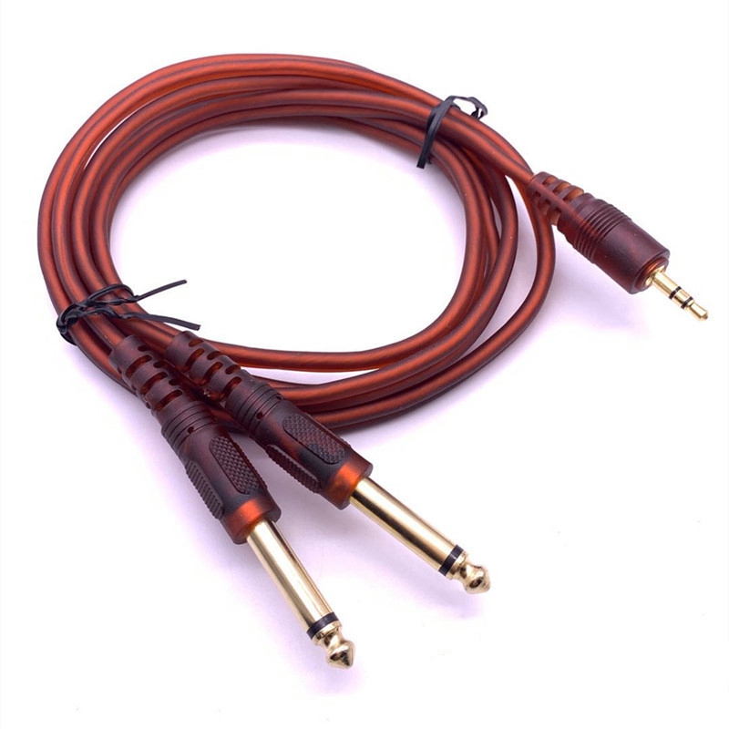 Cavo Audio Jack da 1 pz da 3.5mm a doppio adattatore da 6.5mm doppio Jack da 6.35mm maschio da 1/4 "a Jack stereo da 1/8" 3.5mm cavo aux: Grigio scuro / 3P