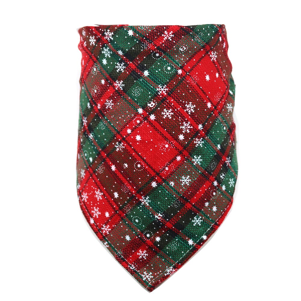 1 Stck Weihnachten Hund Bandana Haustier Liefert Hunde Haustiere Bandanas Schal Kleine Hund Lätzchen Baumwolle Welpen Zubehör Hund Einkaufen Haustier liefert: Weiß / 28x28x40cm