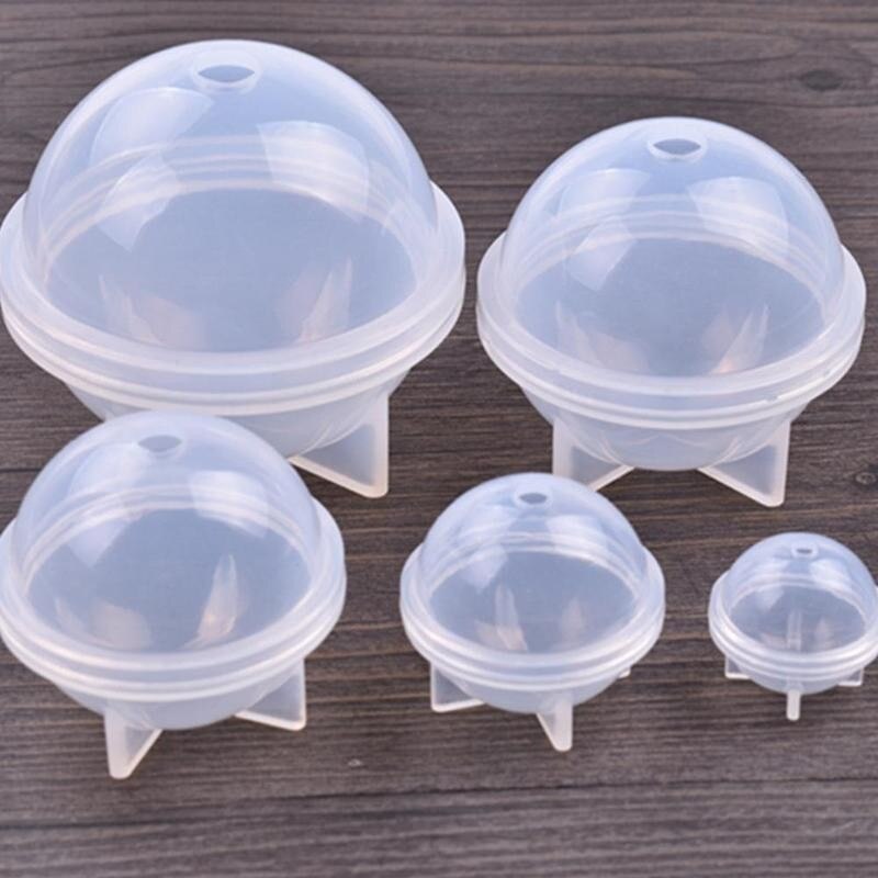 5 Sizes DIY Round Ball Silicone Mold Resin Pendant Making Crafts For Epoxy Mold 3D tools Jewelry Resin B5F5