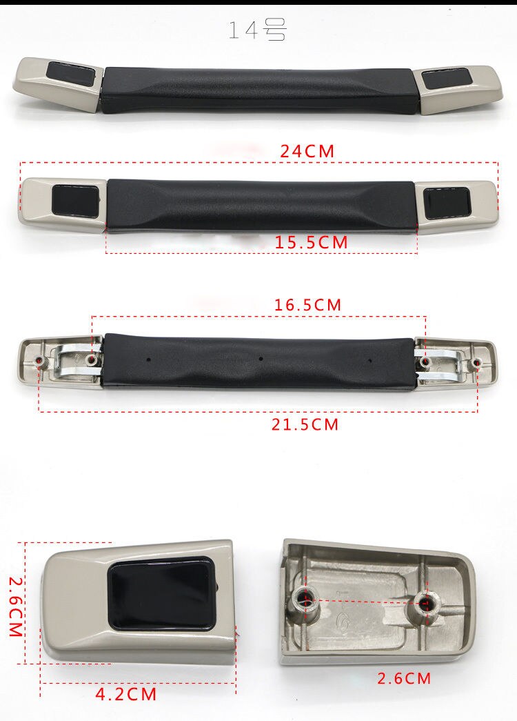 B014-B030 Replacement Suitcase Luggage Handle Grip Spare Fix Holders Box Pull Carry Strap Luggage Repair Accessories: B014