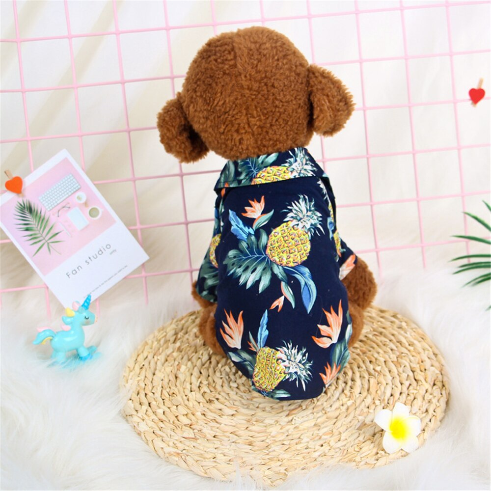 Hawaii stil hund katt valp vår och sommar kostym kläder tröja husdjur leveranser tillbehör: 3 / M