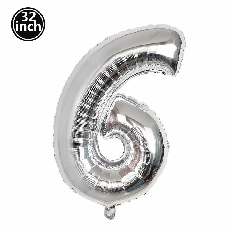 Ballon noir à grands chiffres 32 pouces 0 1 2 3 4 5 6 7 8 9, ballon d'enterrement de vie de jeune fille à chiffres d'anniversaire, décoration de fête Golob