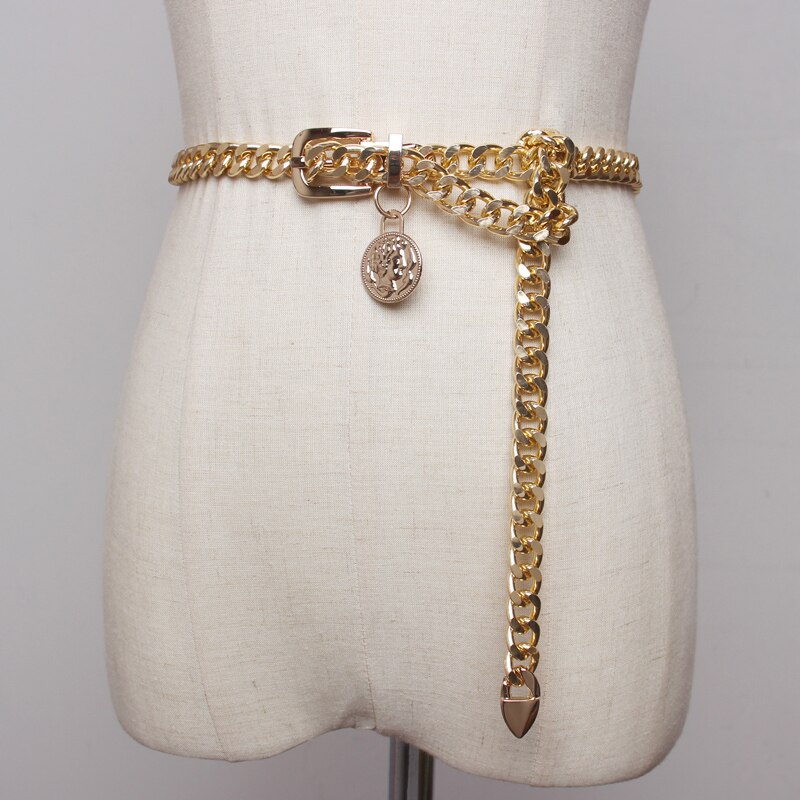 Taille kette gürtel Gold silber metall gürtel für frauen kleid halskette riem cinturon mujer schmuck gotisch koreanische stil bund