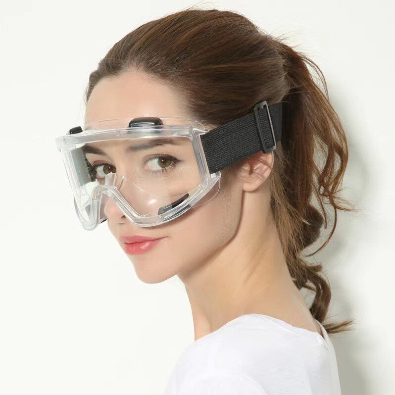 Sikkerhedsbrille anti-stænk støvtæt vindtæt laboratoriebriller øjenbeskyttelse industriel forskning sikkerhedsbriller klar linse