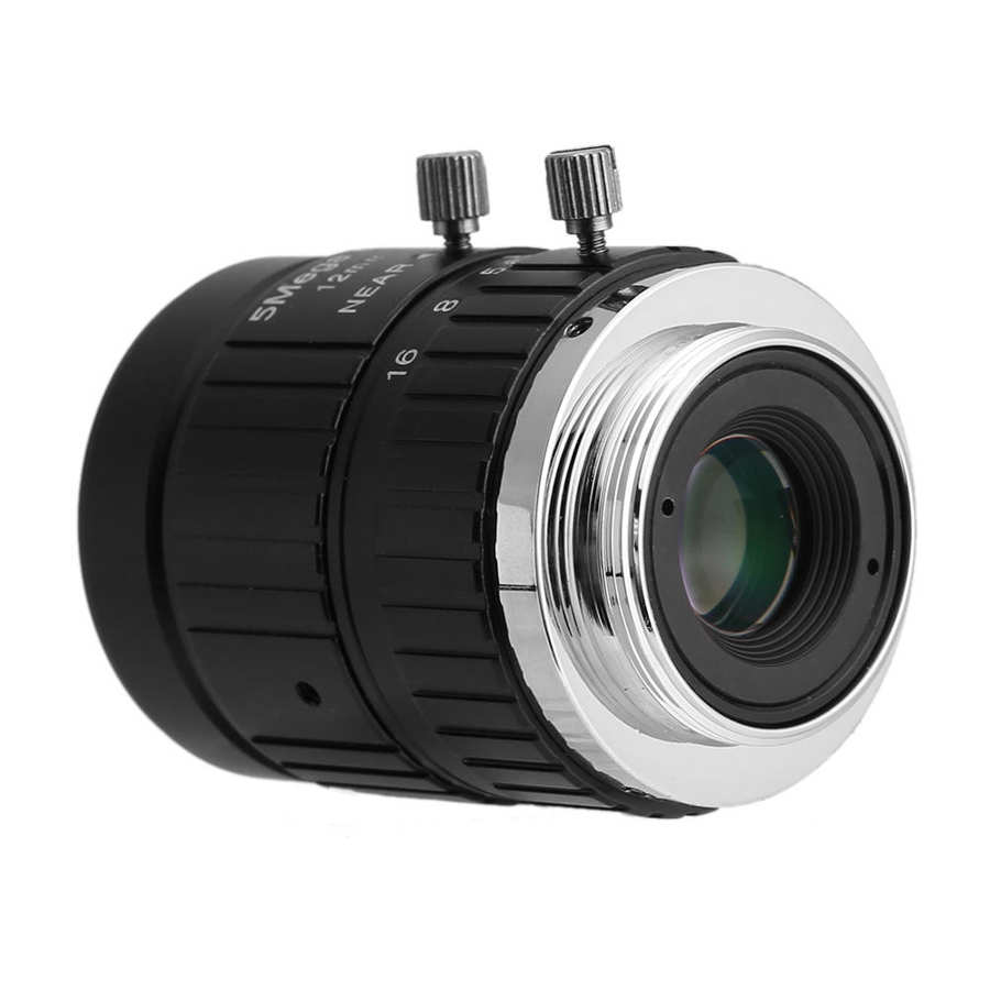 CCTV Camera Lens CCTV 12mm 5MP 2/3 Manual Aperture C-Mount Optical Lens for Security Camera