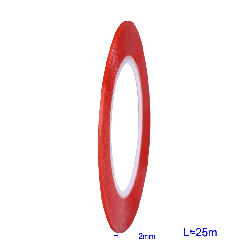 25 mt Wärme Beständig doppelseitige Transparent Klebeband Aufkleber 2mm 4mm 6mm 8mm 10mm Handy LCD Reparatur Werkzeug