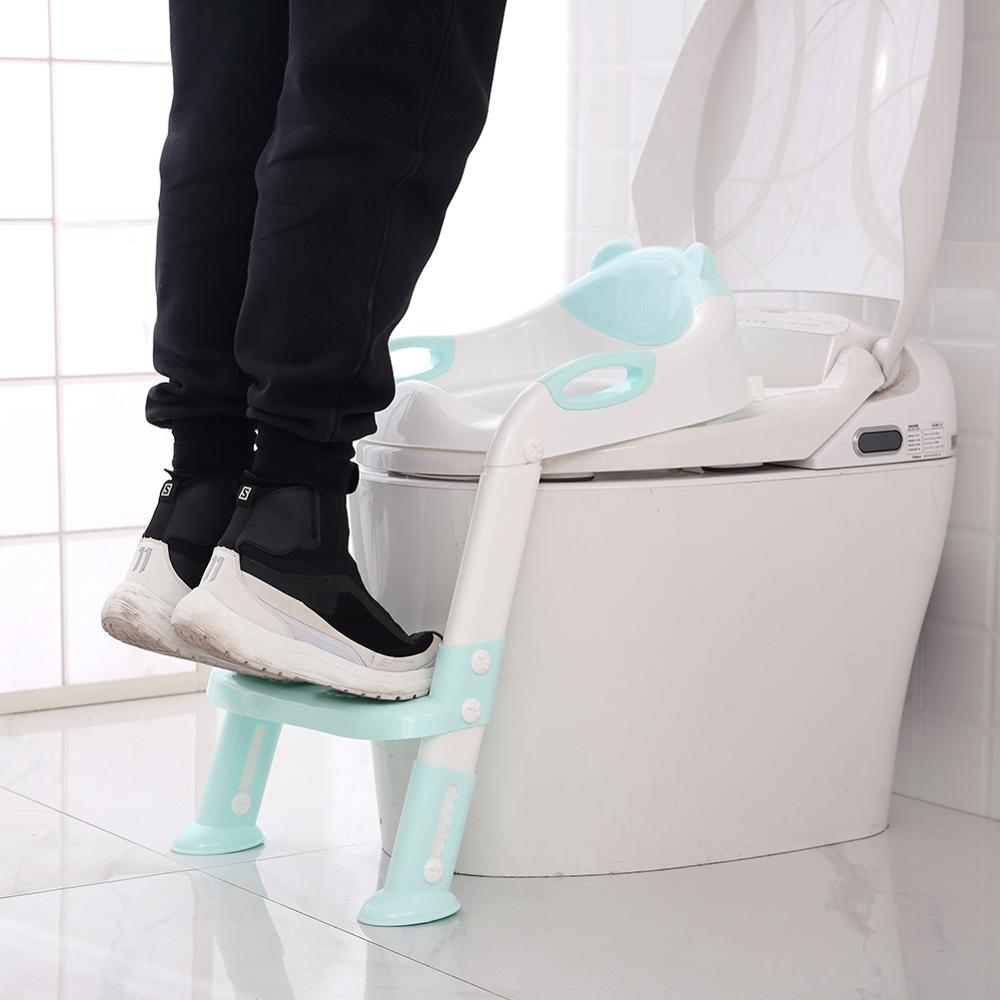 Opvouwbare Baby Zindelijkheidstraining Seat Baby Kinderen Potje Wc Zuigeling Kinderen Toiletzitting Met Verstelbare Ladder