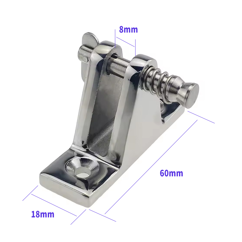 Bimini Top Deck Scharniere Marine 316 Edelstahl Bootsteile Zubehör Bimini Top Fitting Hardware mit Schnellspannstiften: Rot