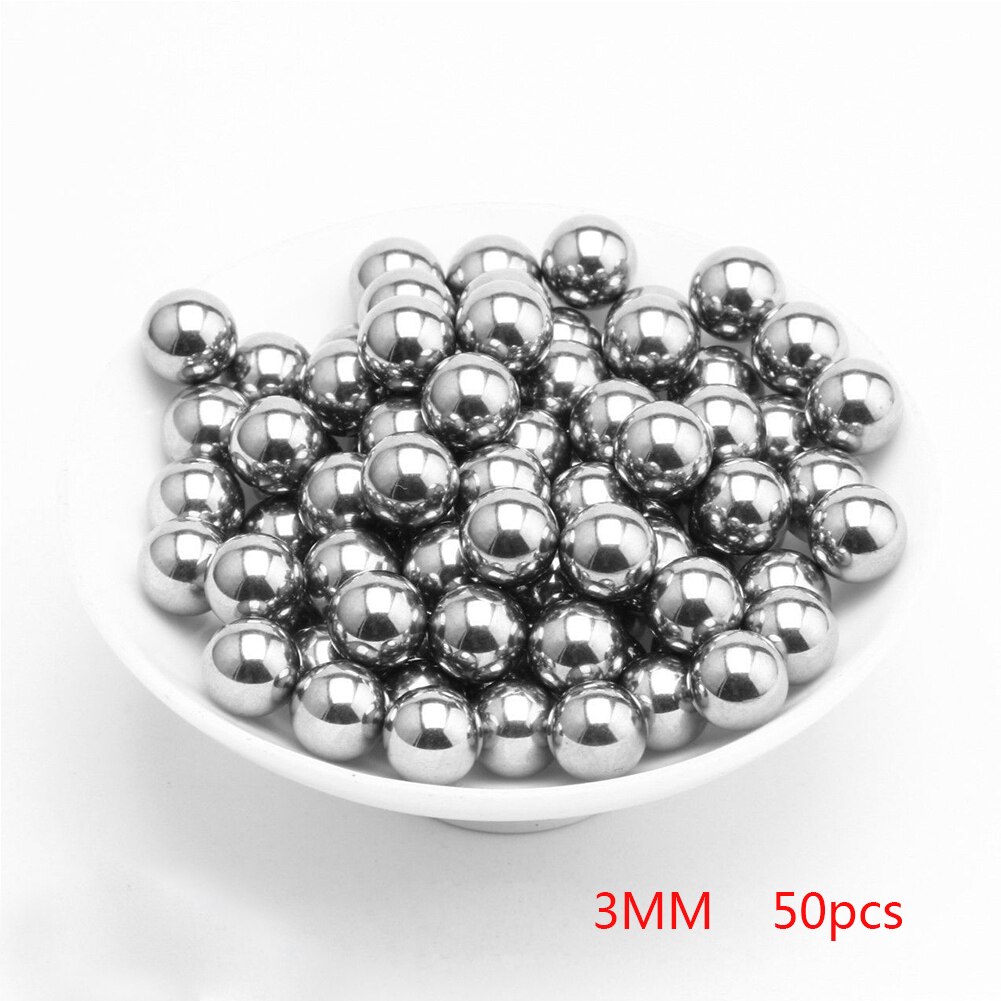 Dia roulement billes acier inoxydable 2mm 3mm 4mm 5mm 6mm 50 pièces 200 pièces/ensemble Dia roulement à billes: 3MM 50pcs