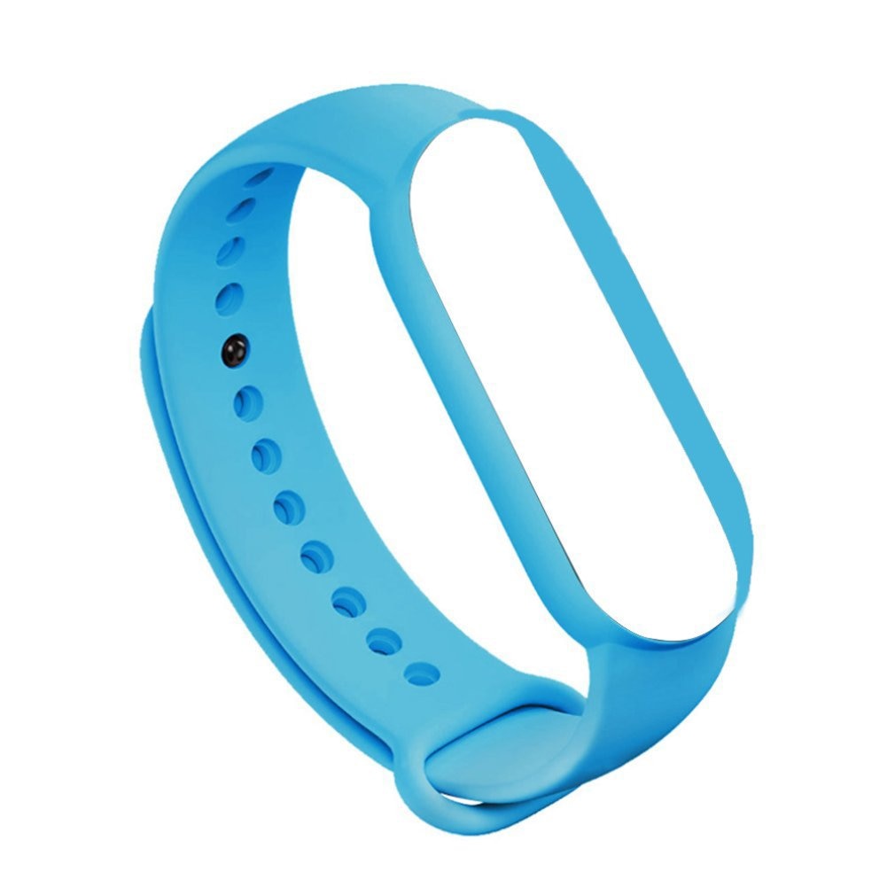 Suitable For Mi Band 5 Wristband Replacement Strap Bracelet Wristband Strap Fitness Tracker Wristband: Sky Blue