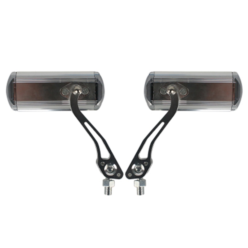 2Pcs 360 ° Graden Draaibare Fiets Achteruitkijkspiegel Mountain Racefiets Lichtgewicht En Onbreekbaar Hoge Sterkte Zonder Clip: silver