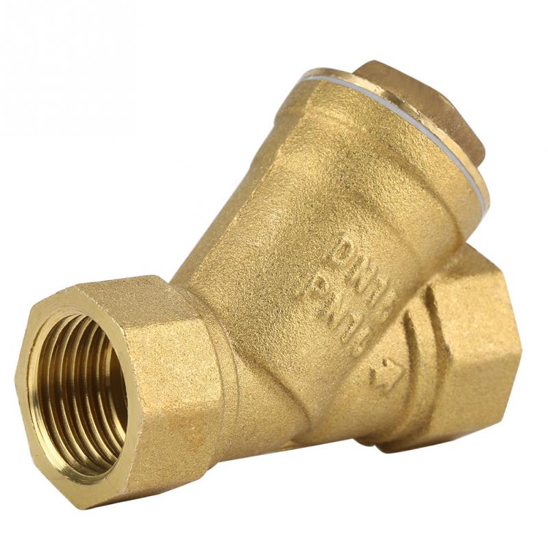 DN15 DN20 DN25 BSPP Binnendraad Y Vormige Messing Zeef Filter Valve Connector