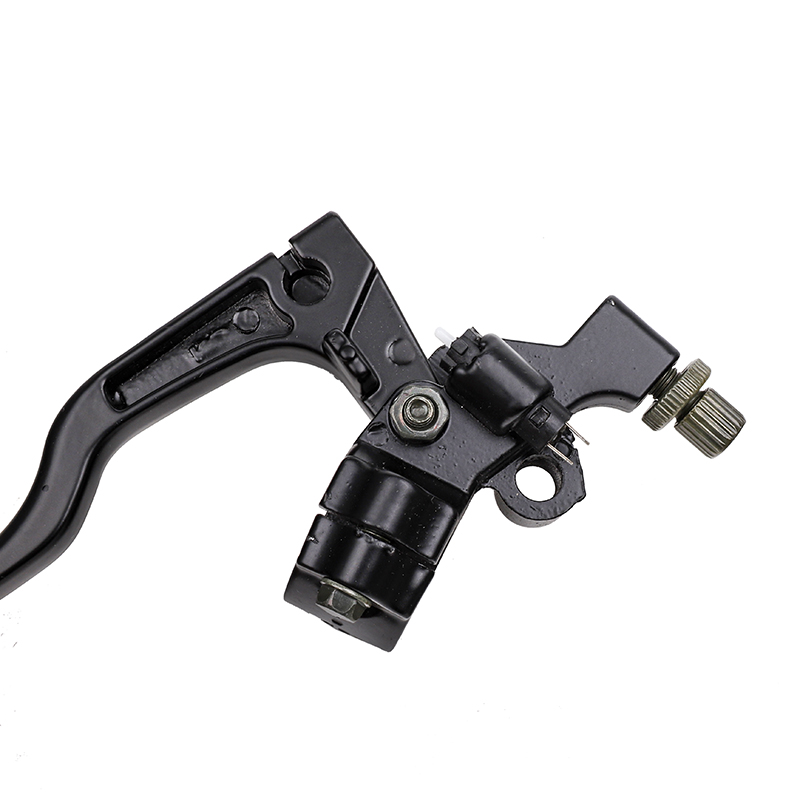 Levier d'embrayage de guidon en alliage d'aluminium noir, pour Pit Dirt Bike Pitbike moto ATV, câble de levier de frein et d'embrayage, soutien-gorge avant