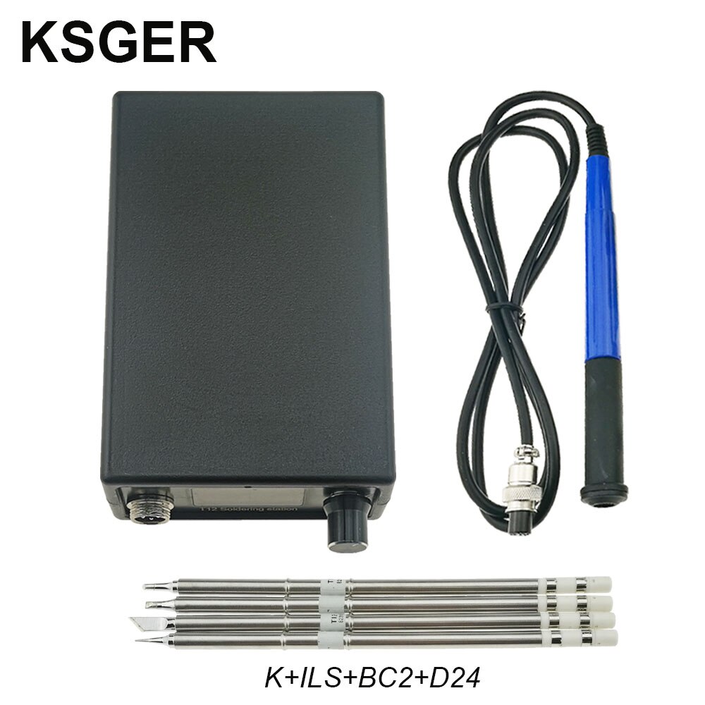 Ksger  t12 lödkolv station stm 32 oled gör-det-själv kit löda elverktyg svetsjärn spetsar temperaturkontroll handtag: Uppsättningar 11