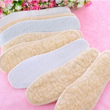 1 par de nuevas plantillas térmicas de lana botas de nieve cálido invierno comodidad almohadillas para el cuidado de los pies masaje mantener zapatos Unisex plantillas 7 Tamaño