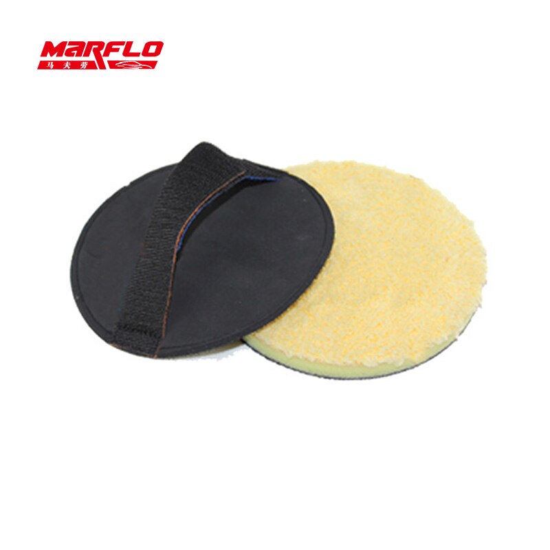 Auto Verf Wax Applicator Magic Clay Pad Holder Gloss Seal Auto Care Detailing Clay Bar Wassen Marflo Door Brilliatech: with Microfiber Pad