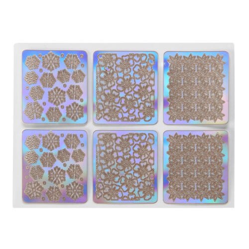24 Vel Diy Nail Art Hollow Template Stickers Herbruikbare Stamping Stencil Mold