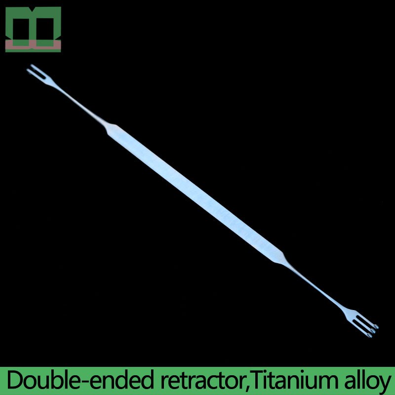 Ophthalmic dacryocyst retractor titanium legering rustfrit stål de to klør tre kløer double-ended retractor single-end: Rosenrød