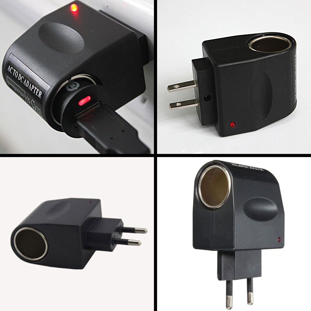 220V AC to 12V DC Car Cigarette Lighter Wall Power Socket Plug Adapter AC to DC Electrical Converter Voltage Converter
