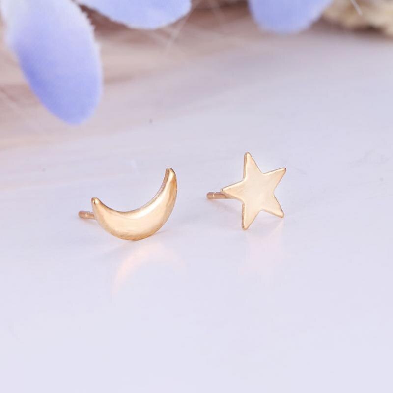 Koreaanse Rhinestone Oorbellen Sieraden Kroon Geometrische Ronde Stud Oorbellen Voor Vrouwen Charm Bloem Ster Maan Oorbel Sieraden: 18