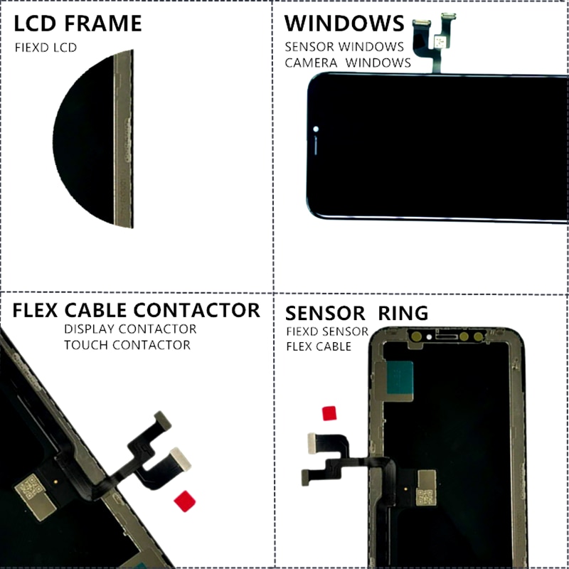 TFT OLED Display For iPhone X LCD Screen For iPhone XR XS MAX lcd screen display complete