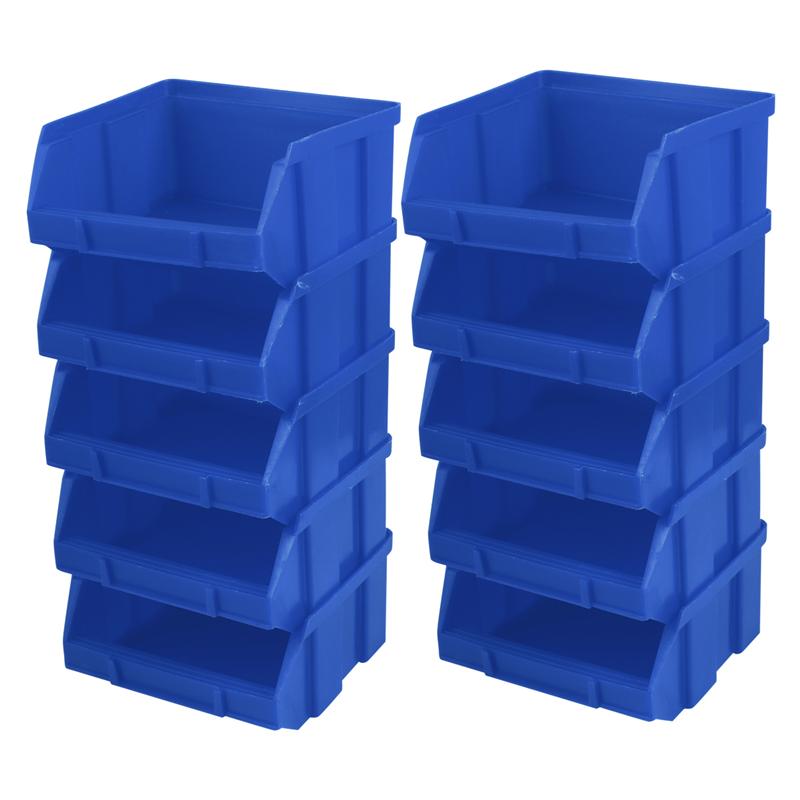10cs/Package Plastic Box Storage Box Mini Tool Box Component Box Storage Box Storage Container: Blue