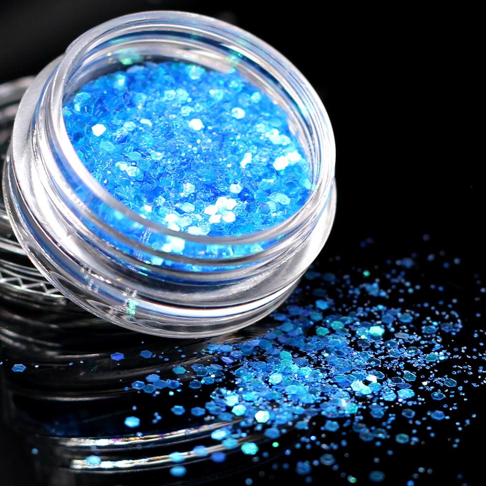 1 stk lyseblå farve neglesten ab farve rhinestone uregelmæssige perler manicure til negle kunst dekorationer krystaller: 11
