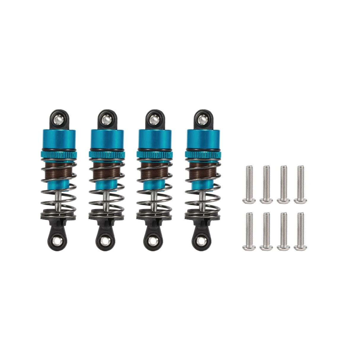 Amortiguador lleno de aceite roscado de 52-120mm para 1/10 RC Truggy Buggy en coches de derrape de turismo por carretera LC Racing Absima piezas de mejora: Borgoña