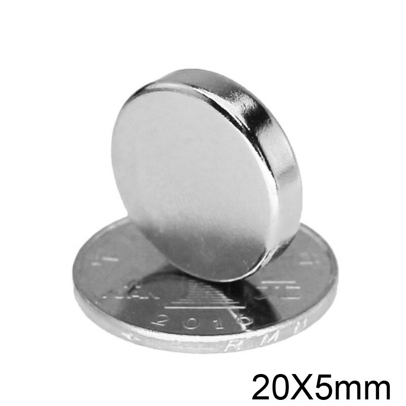 2 ~ 40Pcs 20X5 Mm Krachtige Magnetische Zeldzame Aarde Neodymium Magneten 20Mm X 5 Mm Sterke disc Magneet 20X5 Mm Neodymium Magneet 20*5 Mm