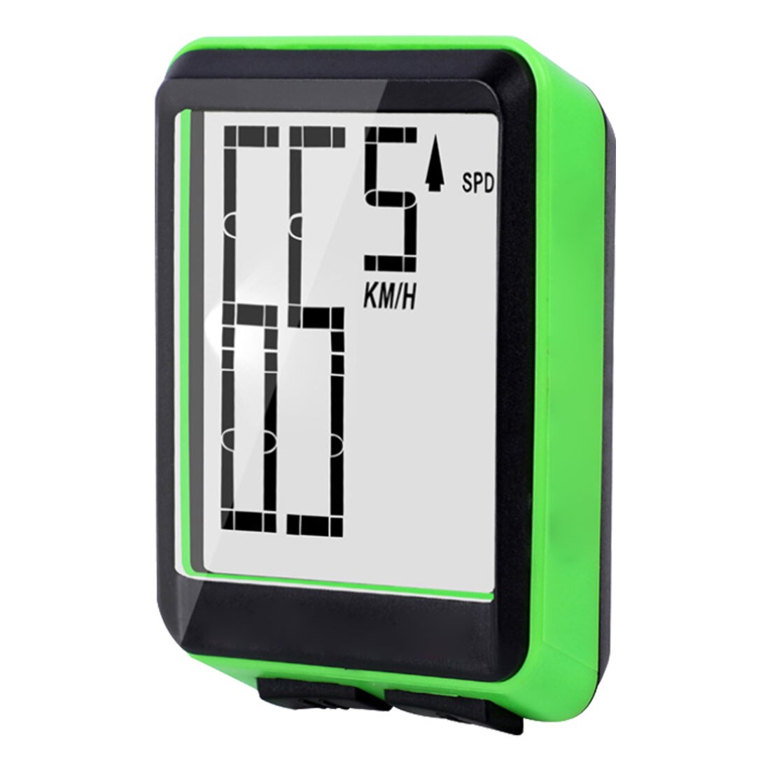2.8 "Draadloze Fiets Computer Grote Digitale Fiets Computer Kilometerstand Snelheidsmeter Fiets Thermometer Waterdicht 2 Modus Lcd Backlight: B green wireless