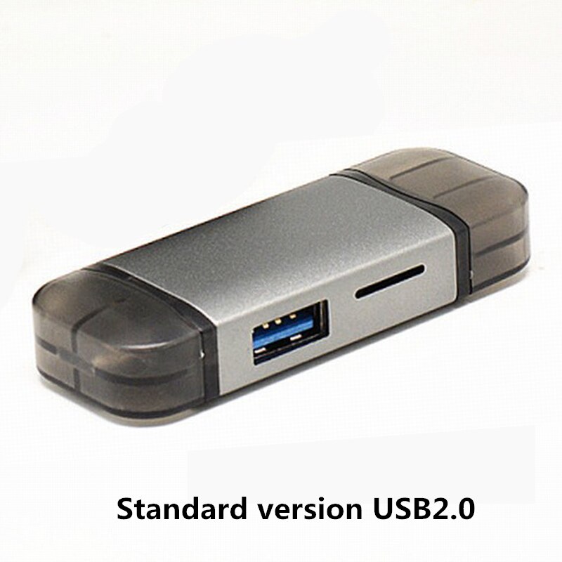 Adaptador de lector inteligente para Huawei Mate 30 20 Pro 20X 20RS P30, Mini Puerto 6 en 1, tipo C, USB 3,0, OTG SD/TF: Standard version