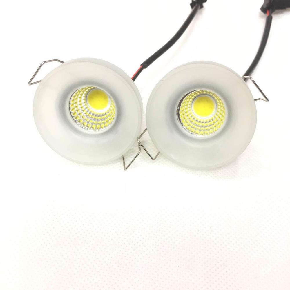 Ac230v mini dunlampe ledet 1pc/ mye mini ledet downlight hvit rund takspot lys panellys innfelt aluminiumslampe varm