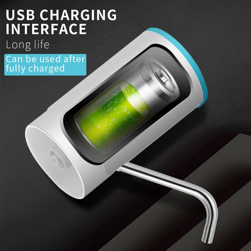 Vesipullopumppu usb-lataus automaattinen sähköinen vedenannostelija pumppupullo vesipumppu automaattinen kytkin juoma-annostelija