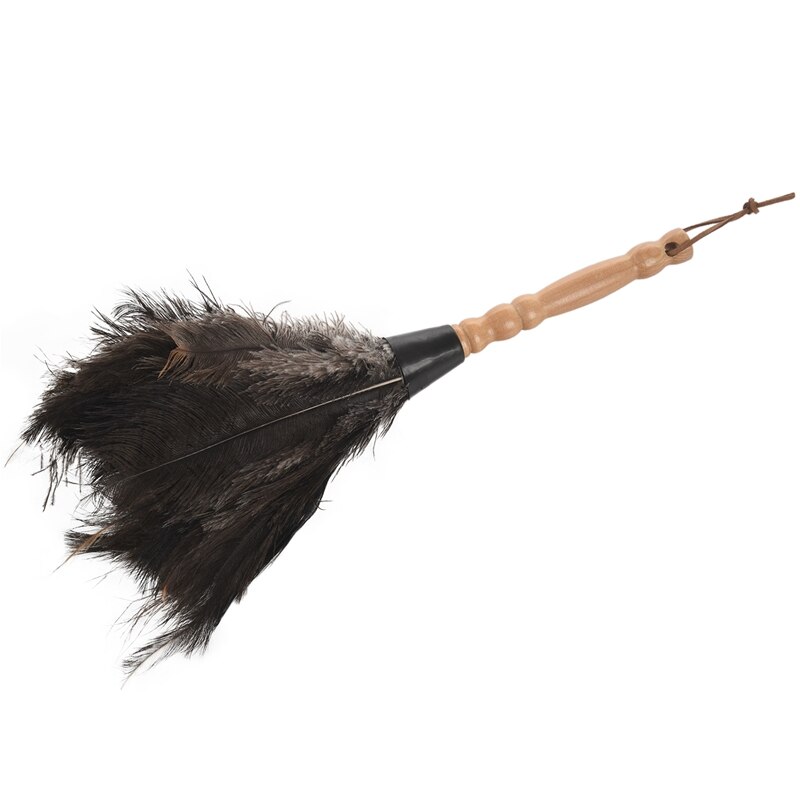 Antystatyczna strusie pióra szczotka robić futra prochowiec urządzenia robić oczyszczania kurzu drewniana rączka