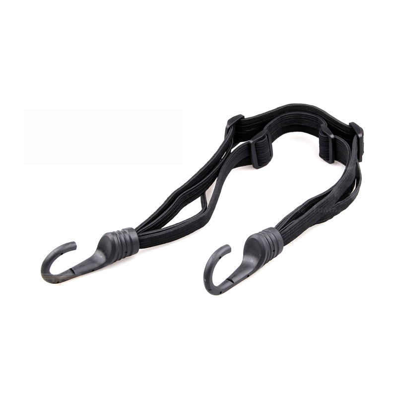 Banda elástica retráctil de 60cm para equipaje de motocicleta con 2 ganchos Red de equipaje para motocicleta