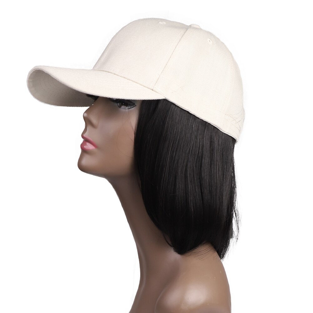 ONYX-peluca BoB sintética para mujer, extensión de pelo corto, gorra de béisbol, conexión natural, ajustable, para exteriores