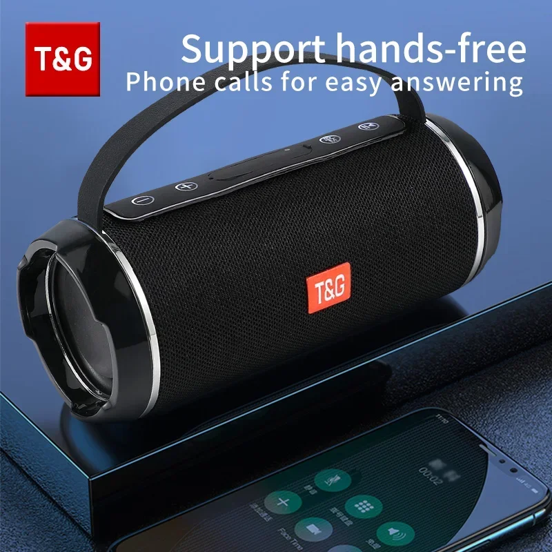 T&g  tg116c bluetooth højttalere trådløs kraftfuld bærbar højttalerboks udendørs højttaler subwoofer musikcenter boombox med radio