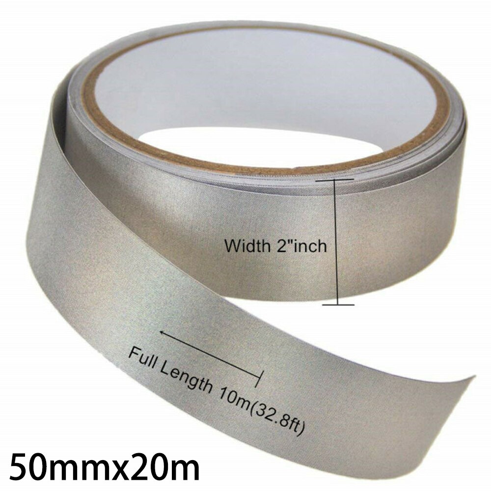 20M 50Mm Geleidende Koperfolie Tape Strip Zelfklevende Faraday Tape Magnetische Geleidende Elektrode Tape Stof Rf/Emi/Emf Schild
