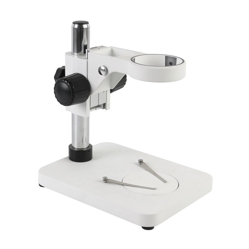 Trinocular Microscope Stereo Binocular Microscope Adjustable Table Working Stand Holder+76mm Ring Holder Insulation Pad
