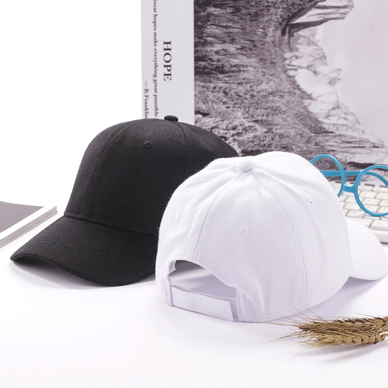 Wjustforu Classic Casual Youth Caps Cotton Baseball Cap Washed Style Hat Plain Adjustable Solid Mens Hats Unisex Women Men Top