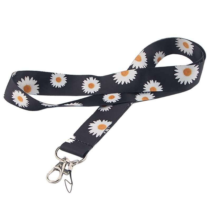 Daisy Flower Printed Lanyards For Keys Phone ID Ca... – Grandado
