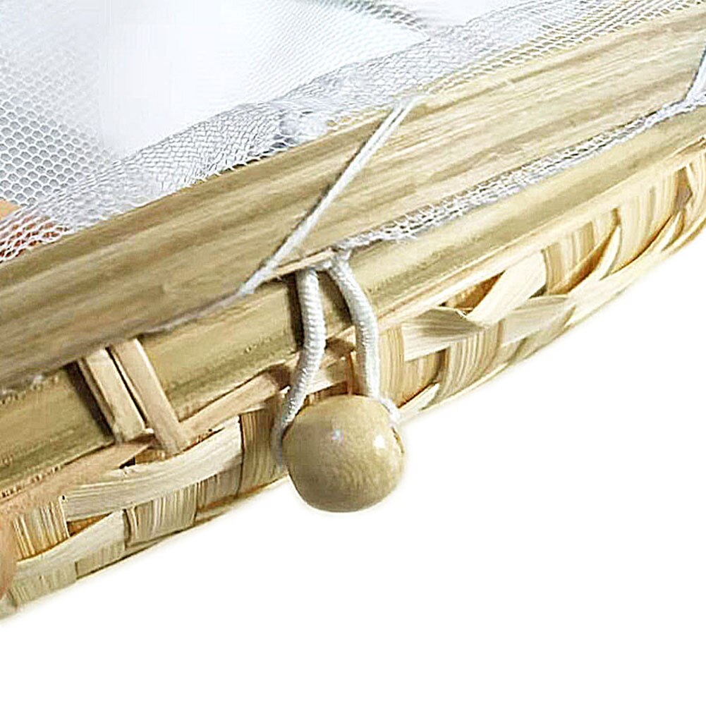 Bamboe Covers Voedsel Couvercle Cuisine Opbergmanden Dust Covers Voor Keuken Wasmand Organizer Gereedschap