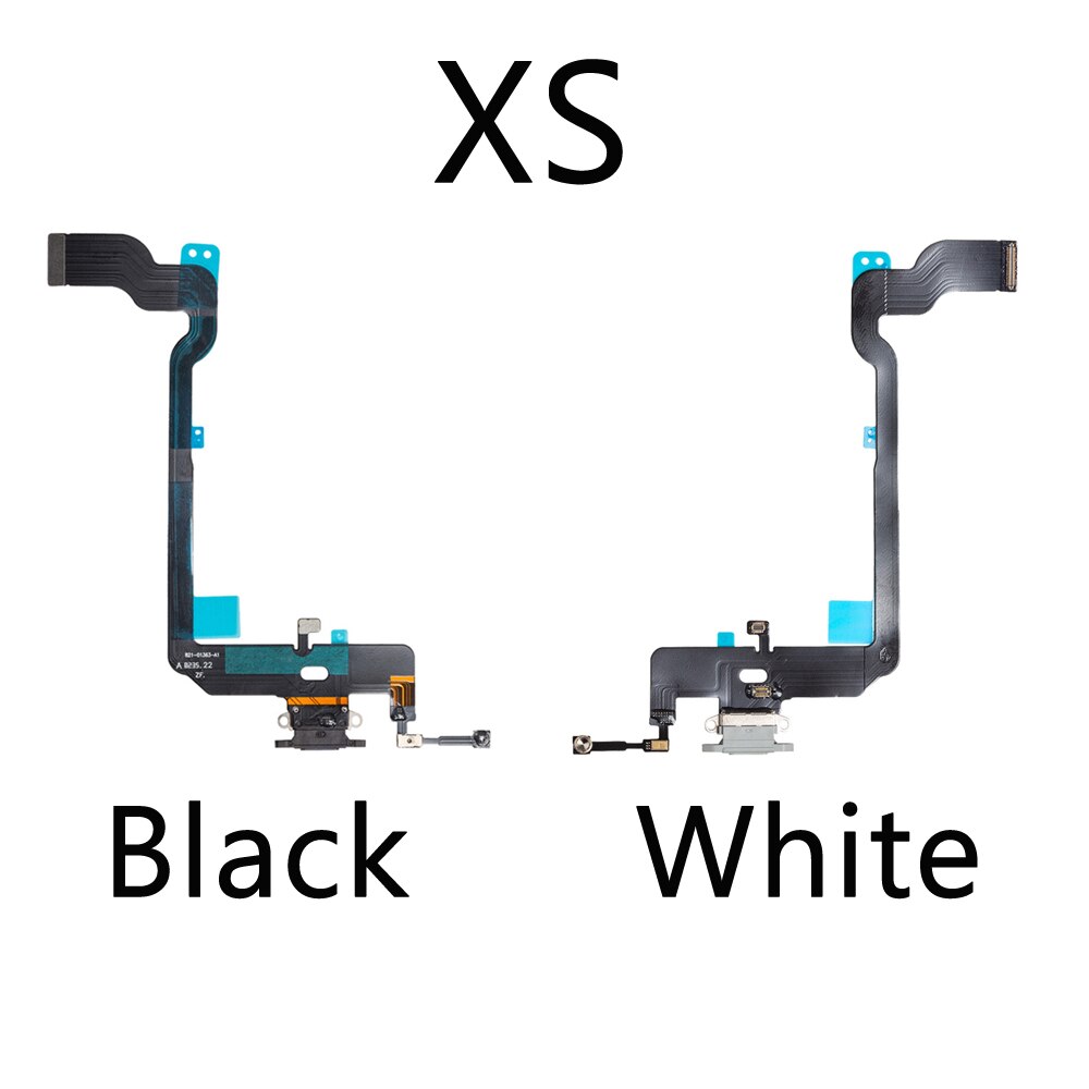 10 sztuk/partia ładowania Flex Cable dla iPhone 7 8 Plus XR XS max X USB ładowarka Port złącze dokujące z mikrofonem Flex Cable: XS Mix color