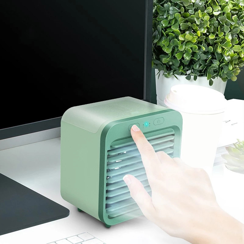 draagbare USB oplaadbare desktop mini stille ventilator luchtkoeler conditioner thuiskantoor gebruik luchtreiniger luchtkoelventilator