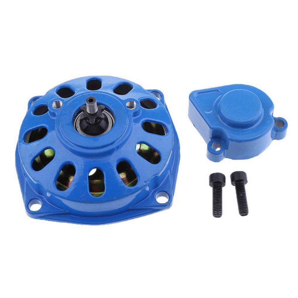 6t 25h koppeling trommel bell behuizing 47cc 49cc mini pocket rocket quad dirt bike atv motorkap kleur versnellingsbak: Blauw