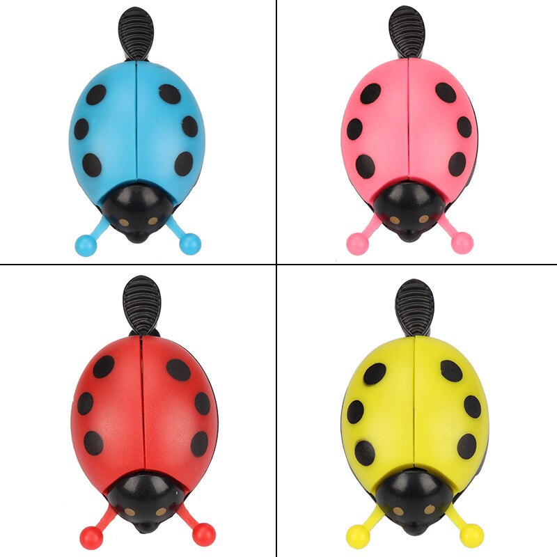 Timbre de bicicleta nueva con dibujos de escarabajo para niños, timbre de mariquita para bicicleta, bocina de paseo, alarma, accesorios para bicicleta, 1 ud.