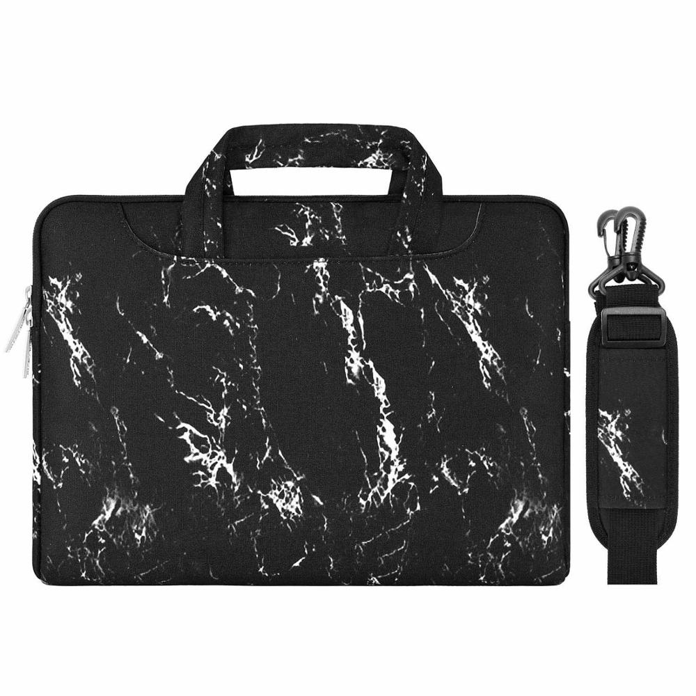 Mosiso laptoptas voor macbook dell hp asus acer lenovo 13.3 14 15 15.6 inch notebooktas voor macbook pro 13 15 sleeve case: Zwarte kleur / 15-15.6 inch