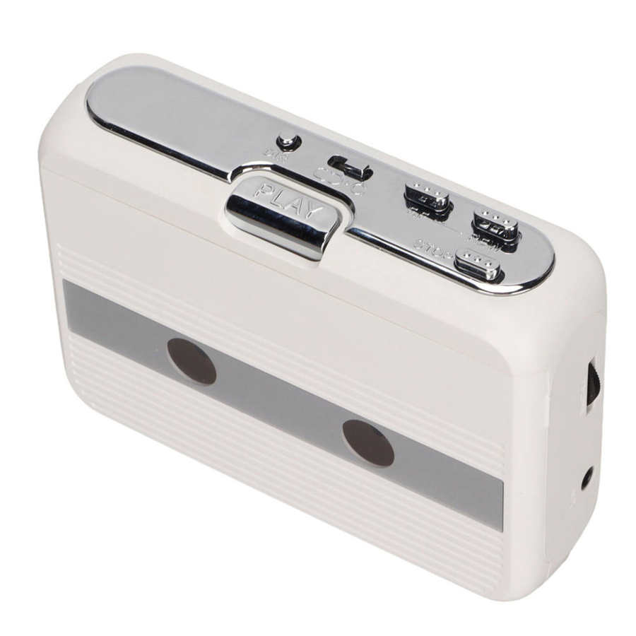 Lettore di Cassette Mini apparecchiature Stereo portatili per la riproduzione di Cassette Bluetooth con lettore di Cassette Jack da 3.5mm per auto con altoparlanti