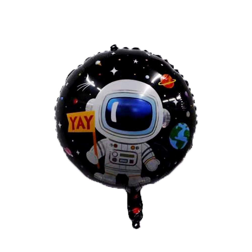 1pc space astronaut birthday party decorations kids birthday anniversary scene decoration balloons black background orb